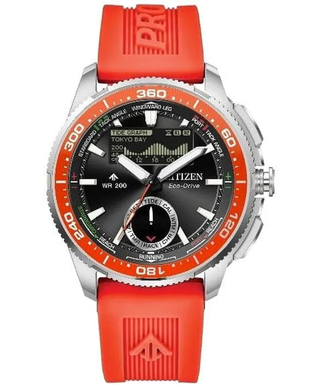Hodinky pánske Citizen Promaster Marine Wave Tracker Eco-Drive Chronograph JV3000-13E