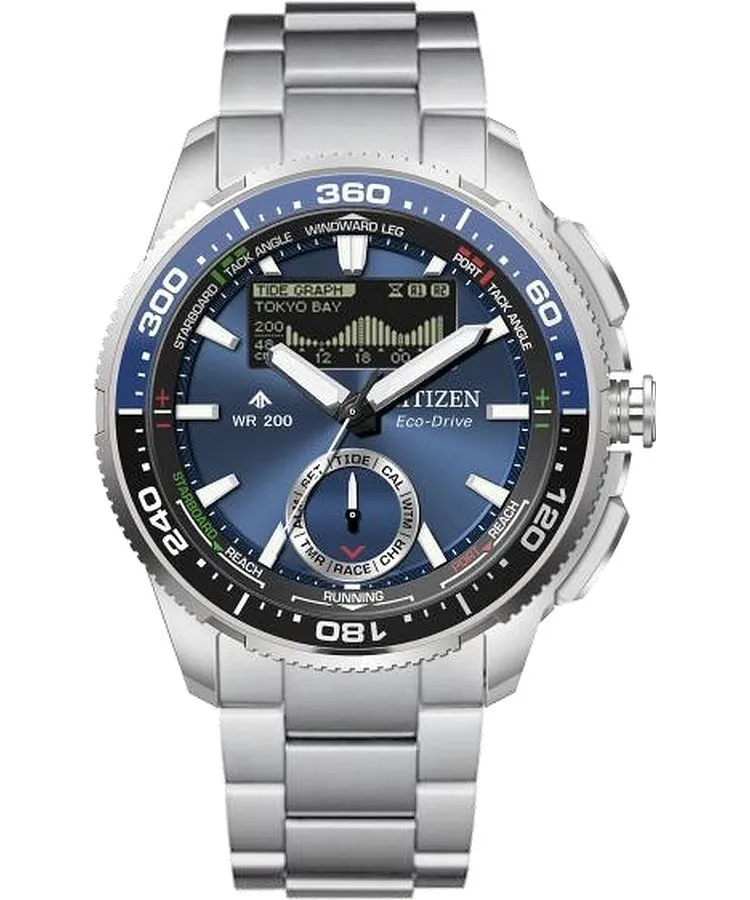 Hodinky pánske Citizen Promaster Marine Wave Tracker Eco-Drive Chronograph JV3006-50L