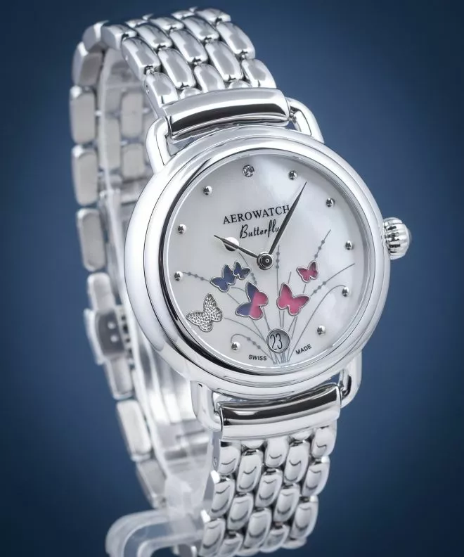 Hodinky dámske Aerowatch 1942 Butterfly Limited Edition 44960-AA05-M