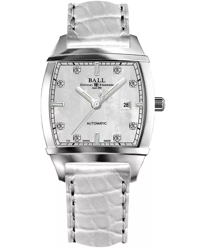 Hodinky dámske Ball Transcendent Pearl Diamond Automatic NL1068D-L3J-WH