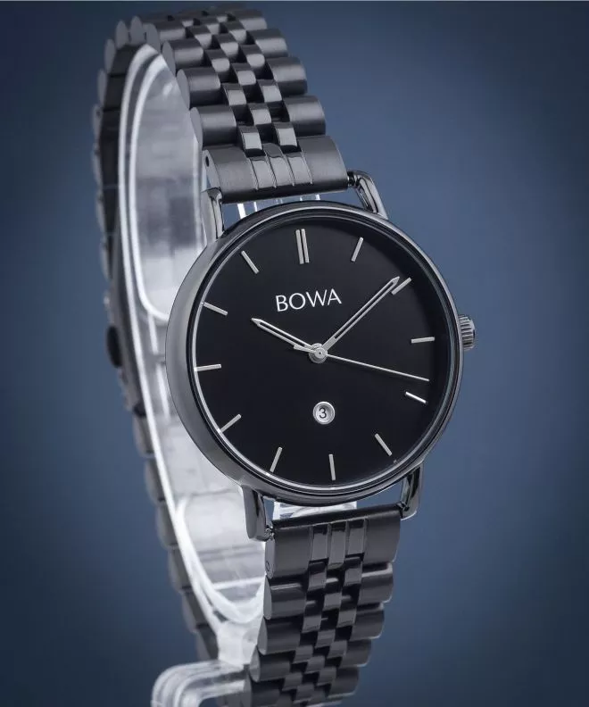 Hodinky dámske BOWA Milan Black-Silver Tone Steel 34 MI341-15-161S