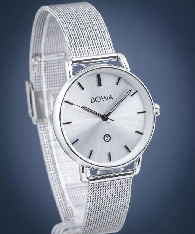 Hodinky dámske BOWA Milan Silver-Black Tone Mesh 34 MI345-51-165M