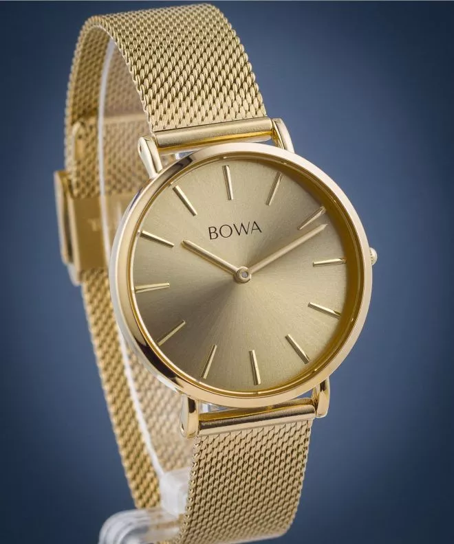 Hodinky dámske BOWA New York Petite Full Gold Mesh 34 NY344-44-184M