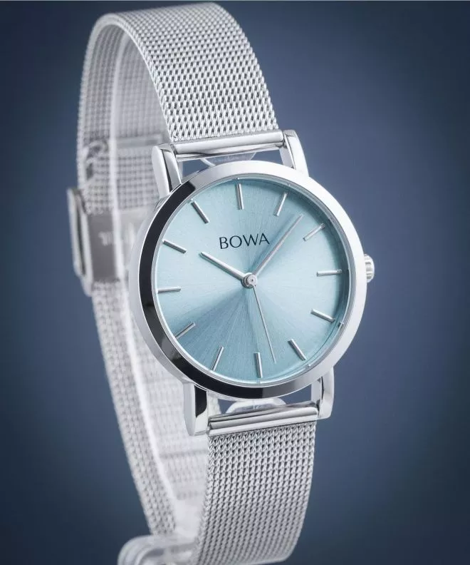 Hodinky dámske BOWA Tokyo Ice-Blue Silver Mesh 33 TO335-95-165M