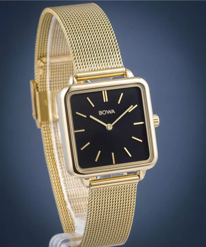 Hodinky dámske BOWA Vienna Black Gold Mesh 29 VI294-14-164M