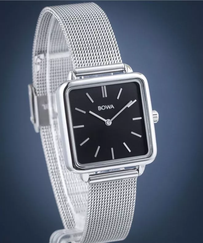 Hodinky dámske BOWA Vienna Black Silver Mesh 29 VI295-15-165M