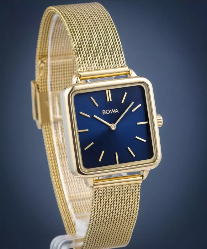 Hodinky dámske BOWA Vienna Navy Blue-Gold Mesh 29 VI294-34-164M