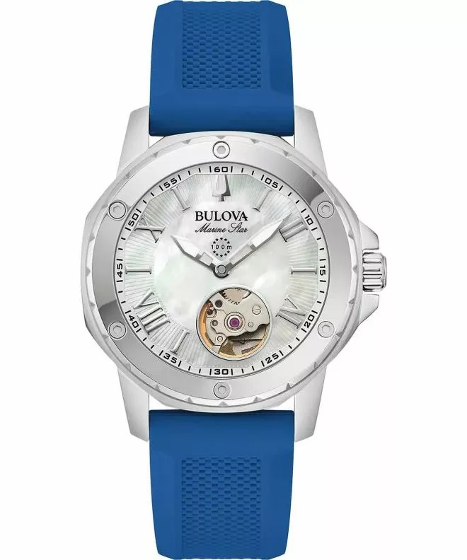 Hodinky dámske Bulova Marine Star Open Heart Automatic 96L324