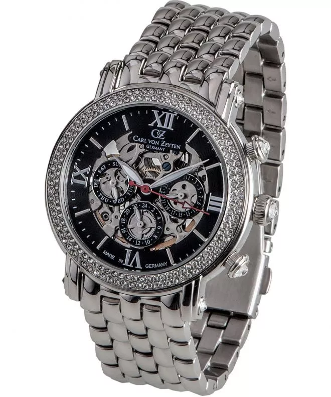 Hodinky Dámske Carl von Zeyten Kniebis Lady Automatic Skeleton CVZ0062BKMS