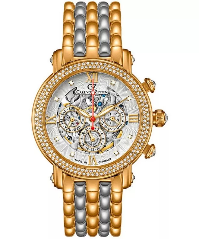 Hodinky dámske Carl von Zeyten Kniebis Skeleton Automatic CVZ0062RWBS