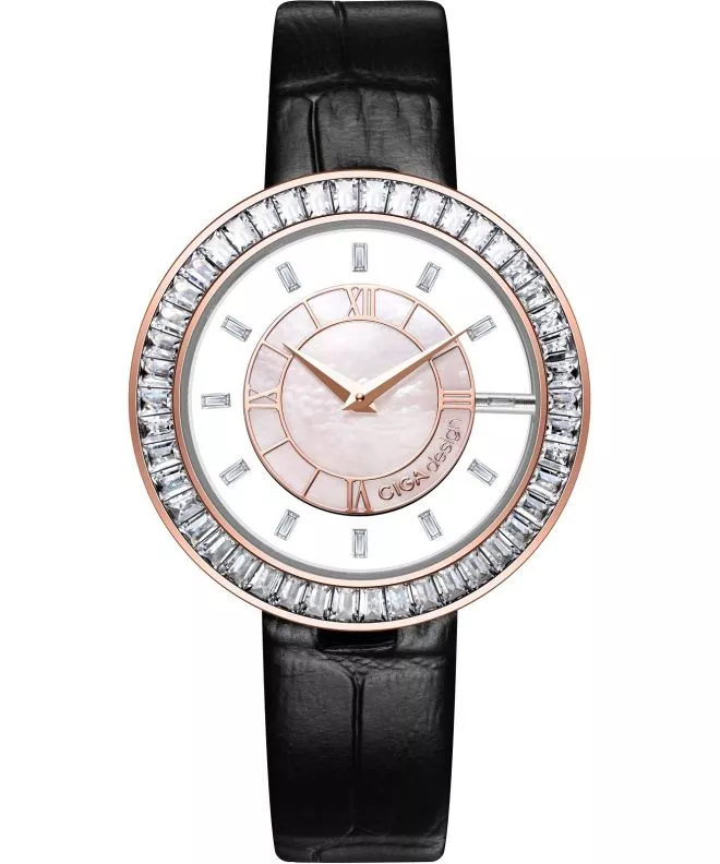Hodinky dámske Ciga Design D Series SPARKLE D022-REWH-1BK