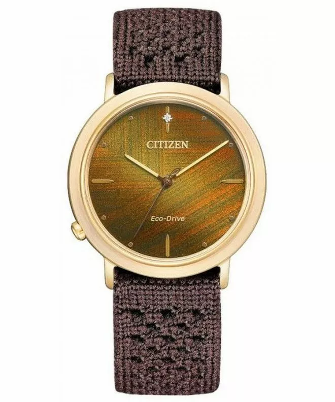 Hodinky dámske Citizen Sapphire Diamonds Solar Gift Set EM1003-48X