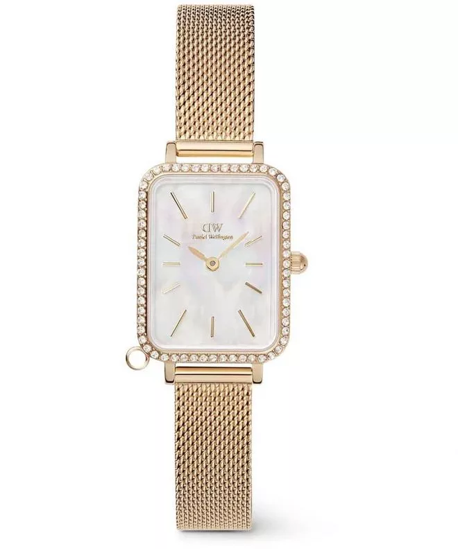 Hodinky dámske Daniel Wellington Quadro Crystal Zodiac Evergold 20 DW00100749