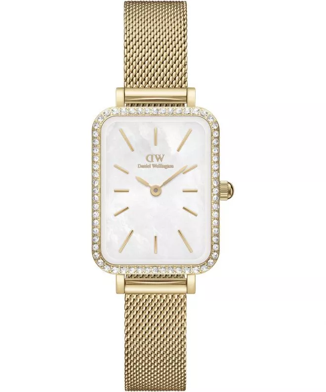 Hodinky dámske Daniel Wellington Quadro Lumine Bezel Evergold 40 DW00100668
