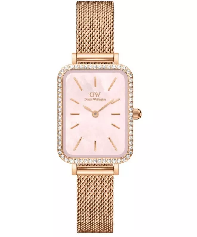 Hodinky dámske Daniel Wellington Quadro Lumine Bezel Melrose Pink 40 DW00100669