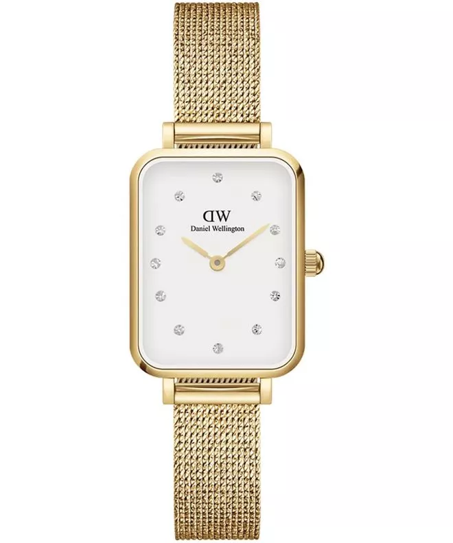 Hodinky dámske Daniel Wellington Quadro Lumine Pressed Evergold 20 DW00100599