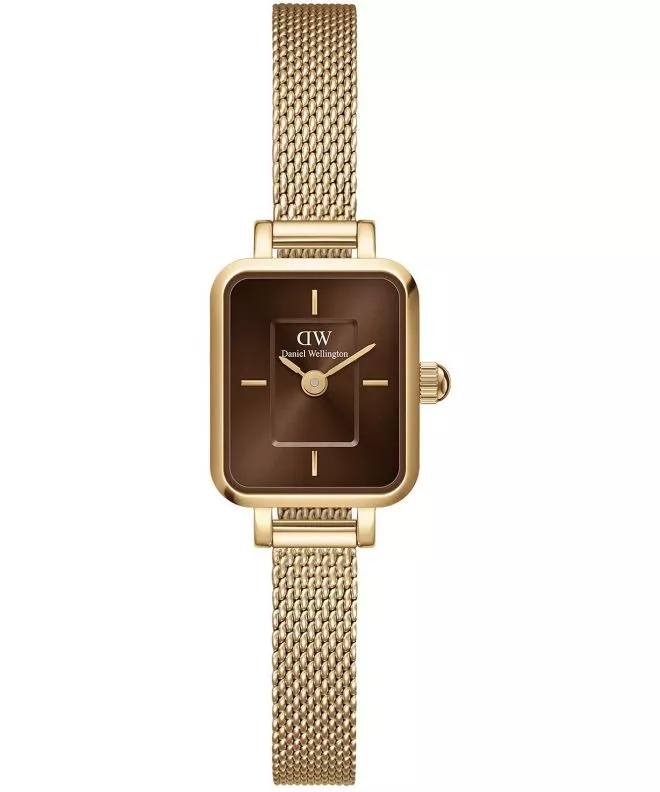 Hodinky dámske Daniel Wellington Quadro Mini Evergold Amber 15 DW00100654