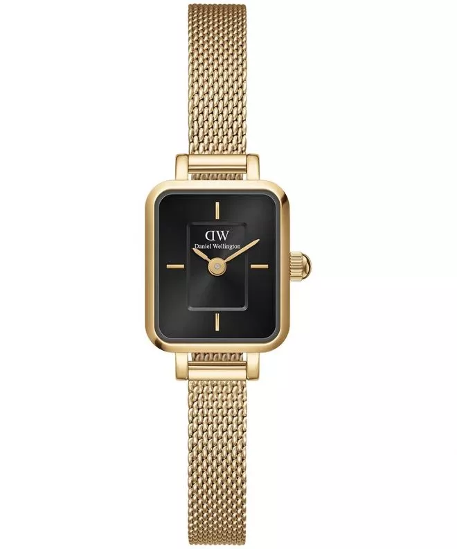 Hodinky dámske Daniel Wellington Quadro Mini Evergold Onyx 15 DW00100652