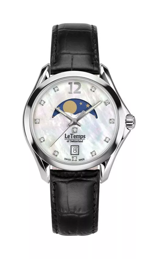 Hodinky dámske Le Temps Sport Elegance Moon Phase LT1030.06BL01