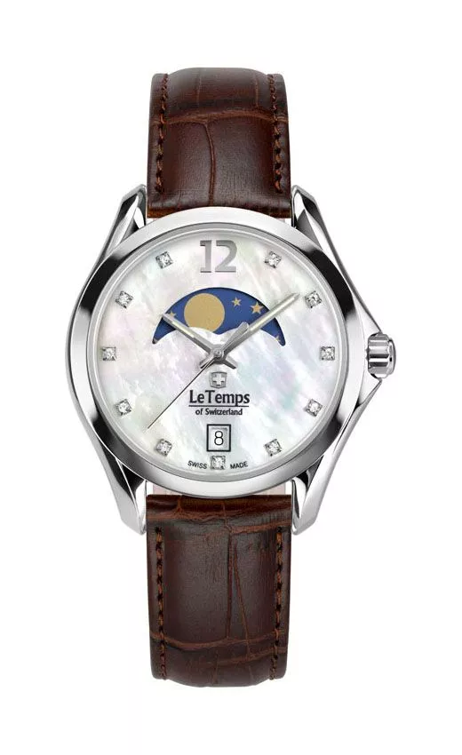 Hodinky dámske Le Temps Sport Elegance Moon Phase LT1030.06BL02