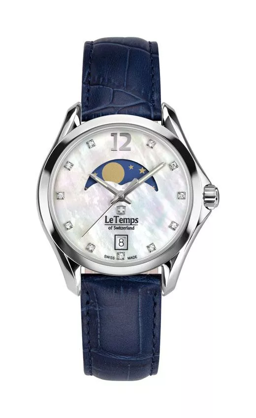 Hodinky dámske Le Temps Sport Elegance Moon Phase LT1030.06BL03