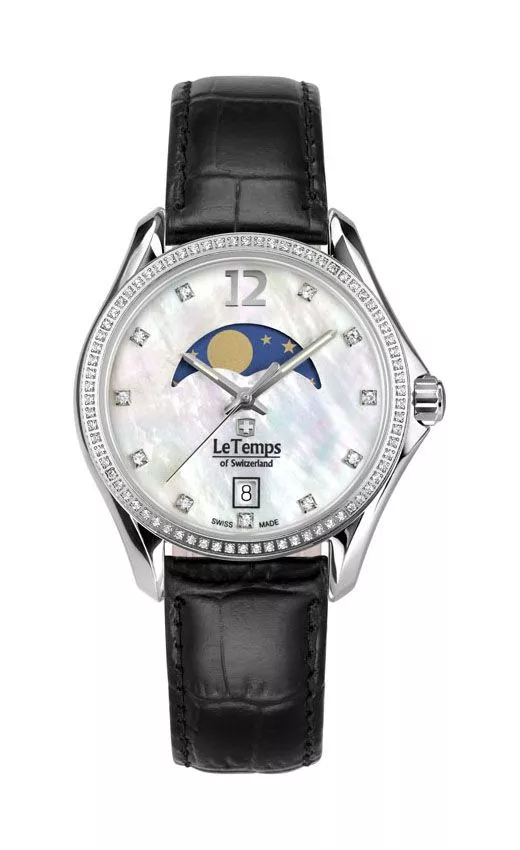 Hodinky dámske Le Temps Sport Elegance Moon Phase LT1030.16BL01