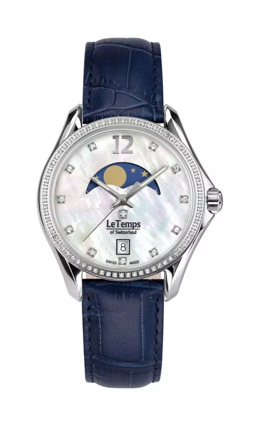 Hodinky dámske Le Temps Sport Elegance Moon Phase LT1030.16BL03
