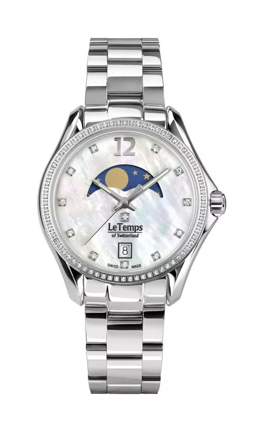 Hodinky dámske Le Temps Sport Elegance Moon Phase LT1030.16BS01