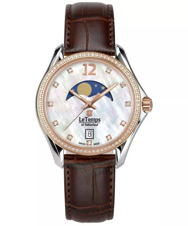 Hodinky dámske Le Temps Sport Elegance Moon Phase LT1030.46BL52