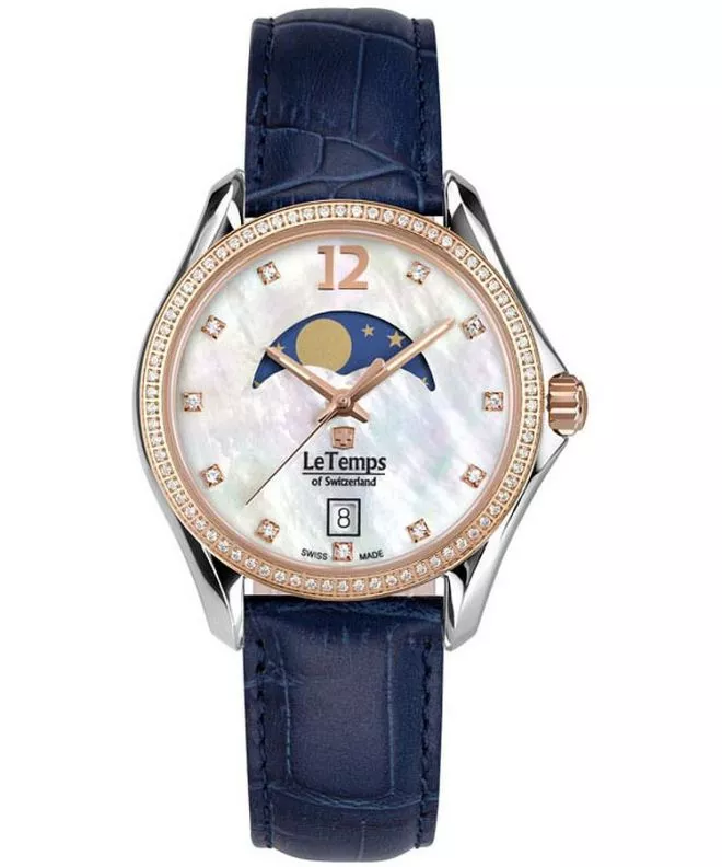 Hodinky dámske Le Temps Sport Elegance Moon Phase LT1030.46BL53