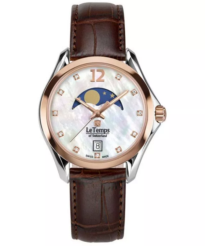 Hodinky dámske Le Temps Sport Elegance Moon Phase LT1030.49BL52