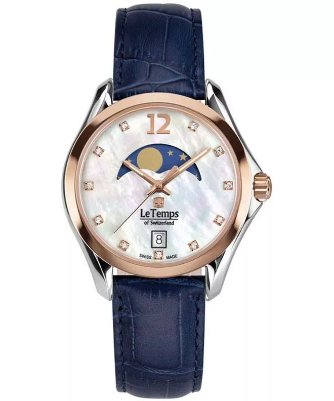 Hodinky dámske Le Temps Sport Elegance Moon Phase LT1030.49BL53