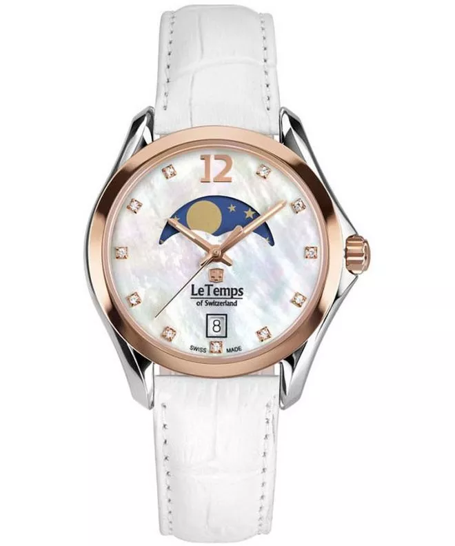 Hodinky dámske Le Temps Sport Elegance Moon Phase LT1030.49BL54