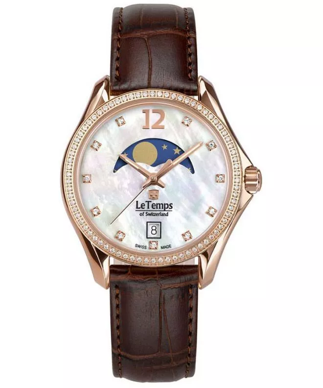 Hodinky dámske Le Temps Sport Elegance Moon Phase LT1030.56BL52