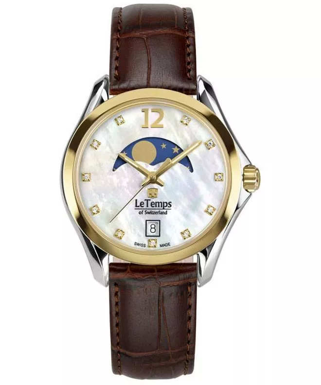 Hodinky dámske Le Temps Sport Elegance Moon Phase LT1030.69BL62