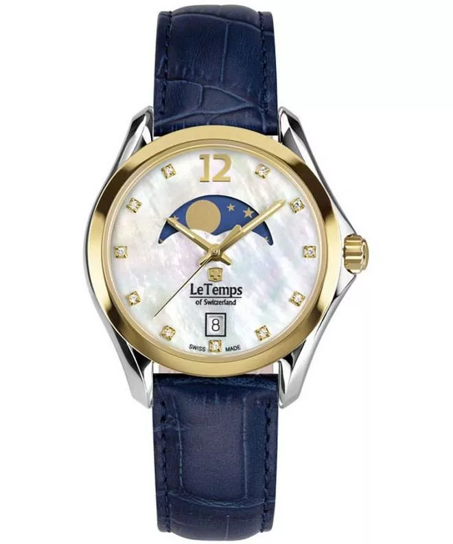 Hodinky dámske Le Temps Sport Elegance Moon Phase LT1030.69BL63