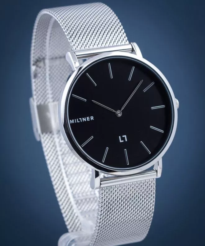 Hodinky Dámske Millner Mayfair Silver Black MSB