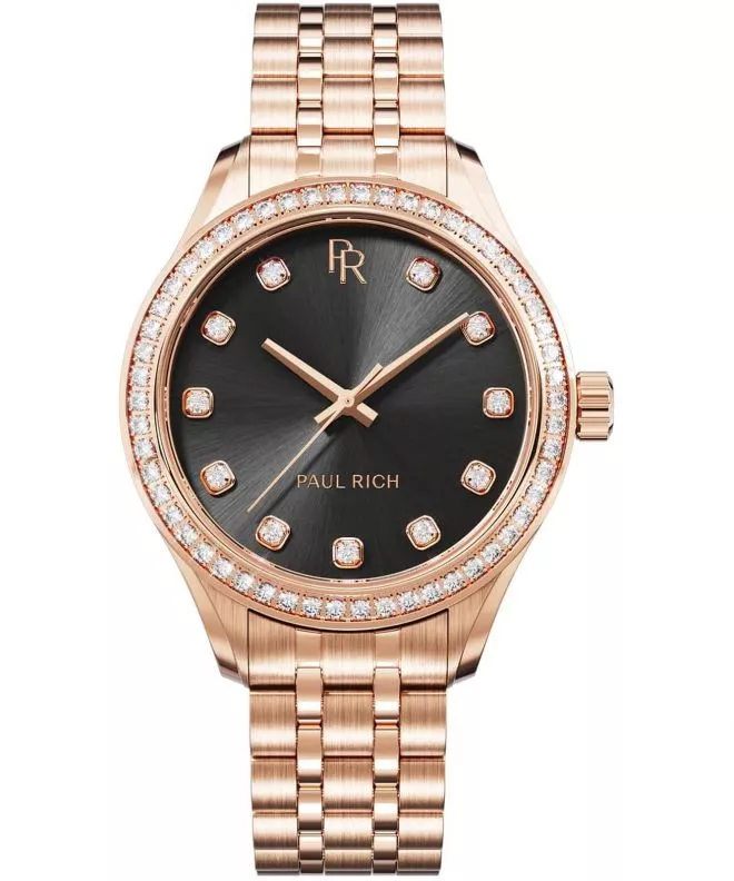 Hodinky dámske Paul Rich Crystelle Rose Gold Black 717931446271