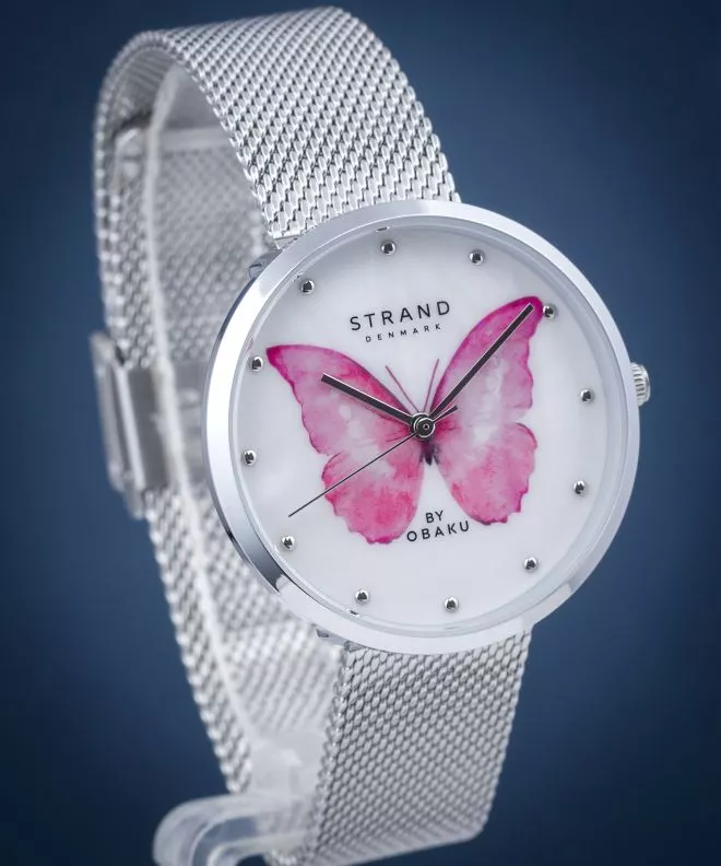 Hodinky Dámske Strand by Obaku Butterfly S700LXCWMC-DBP