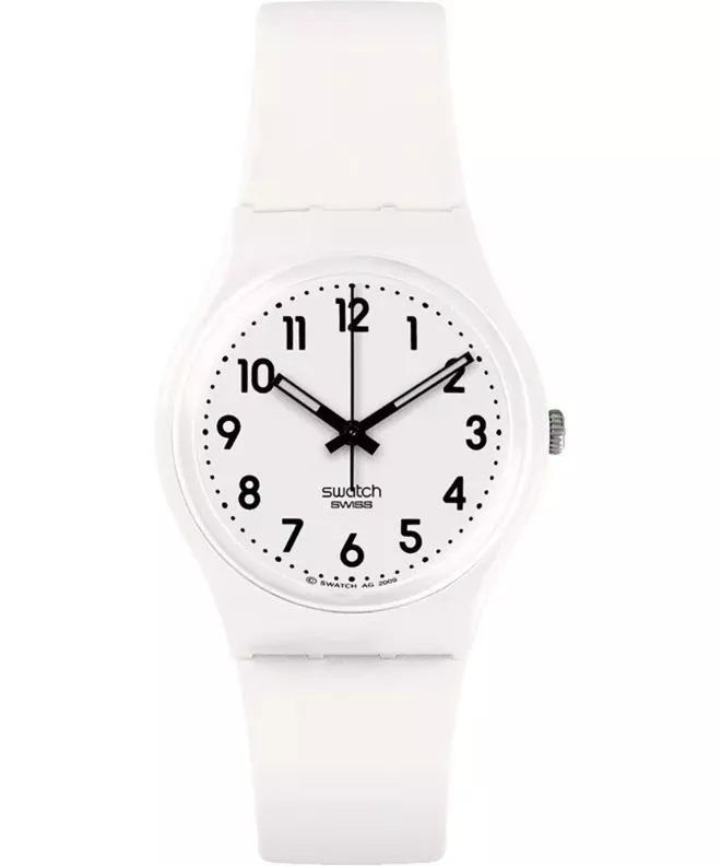 Hodinky dámske Swatch Just White Soft SO28W107-S14