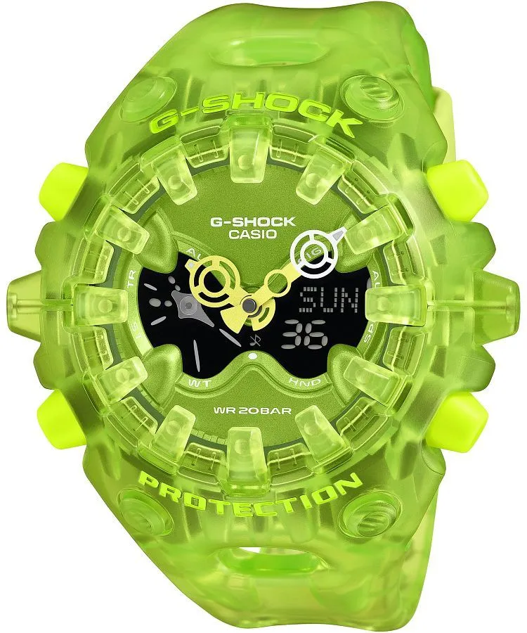 Hodinky unisex G-SHOCK GA-V01 Series Big Case Transparent GA-V01SKE-3AER