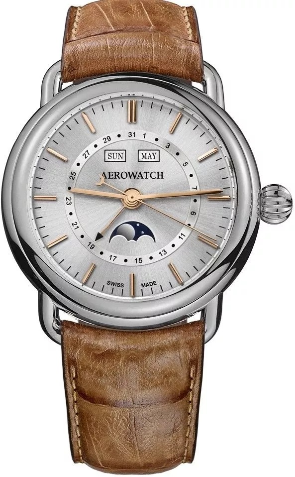 Hodinky Pánske Aerowatch 1942 Moon Phases 75970-AA02