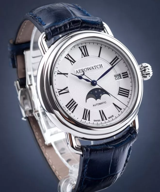 Hodinky Pánske Aerowatch 1942 Moon Phases Automatic 77983-AA01