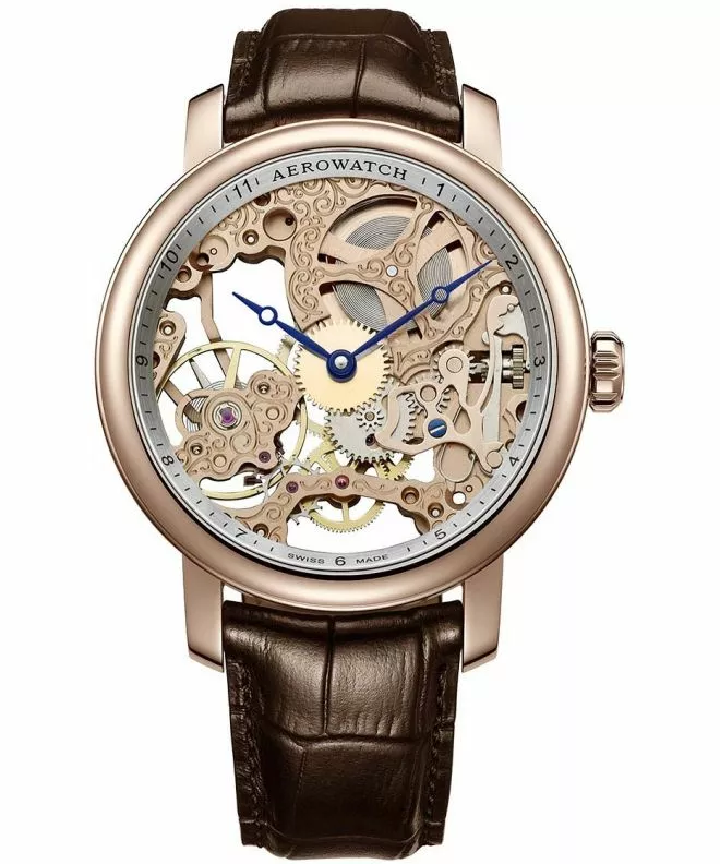 Hodinky pánske Aerowatch Renaissance Big Mechanical Skeleton 57931-RO01