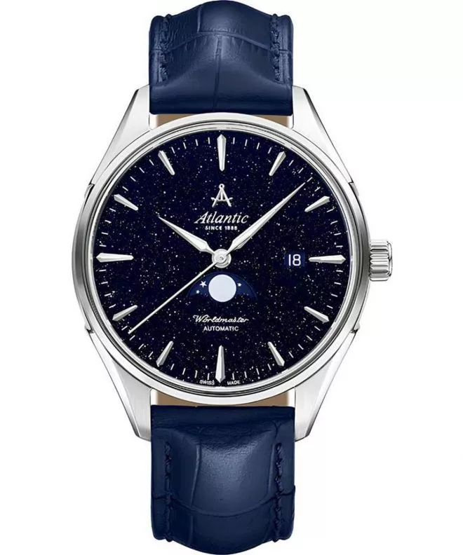Hodinky pánske Atlantic Worldmaster Automatic Nightsky Moonphase Blue Aventurine 52783.41.51