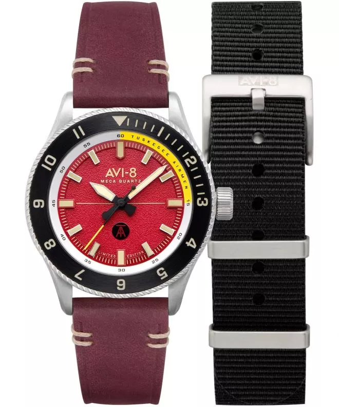 Hodinky pánske AVI-8 Flyboy Tuskegee Airmen Limited Edition SET AV-4103-04