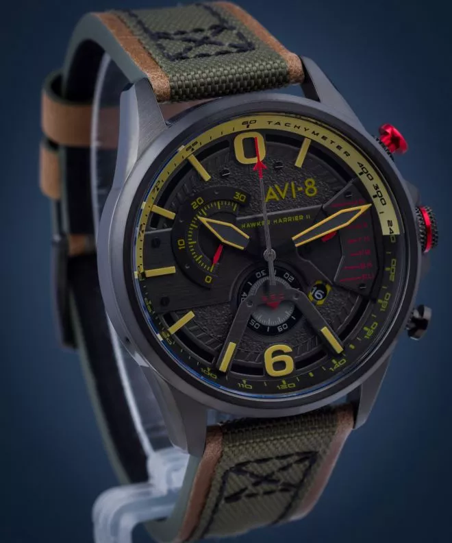 Hodinky Pánske AVI-8 Hawker Harrier II Retrograde Chronograph AV-4056-03