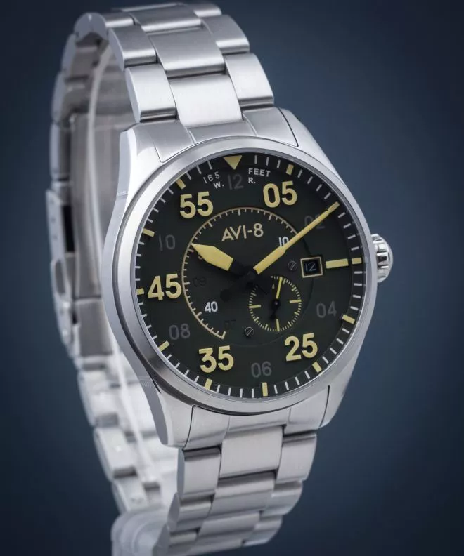 Hodinky Pánske AVI-8 Spitfire Type 300 Automatic Olive Green AV-4073-22
