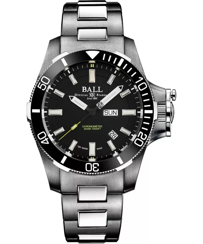 Hodinky pánske Ball Engineer Hydrocarbon Submarine Warfare Ceramic Automatic Chronometer DM2236A-SCJ-BK