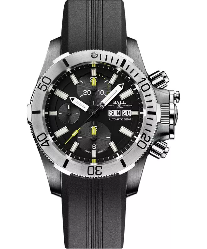 Hodinky pánske Ball Engineer Hydrocarbon Submarine Warfare Titanium Automatic Chronograph DC2276A-PJ-BK